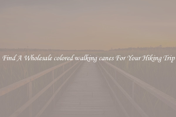 Find A Wholesale colored walking canes For Your Hiking Trip