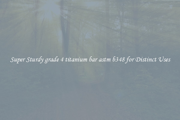 Super Sturdy grade 4 titanium bar astm b348 for Distinct Uses