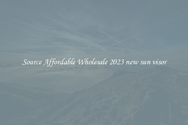 Source Affordable Wholesale 2023 new sun visor