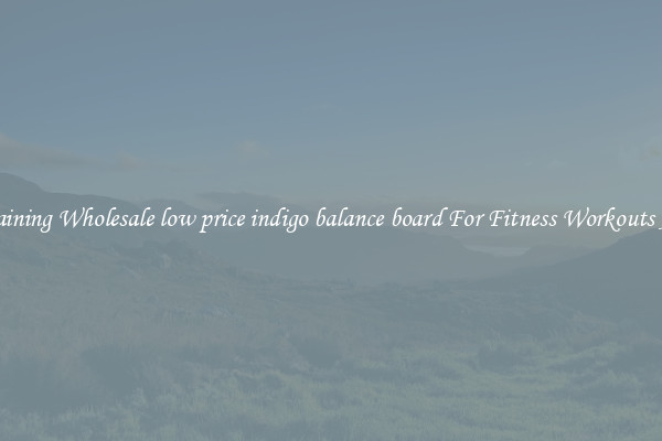 Training Wholesale low price indigo balance board For Fitness Workouts At 