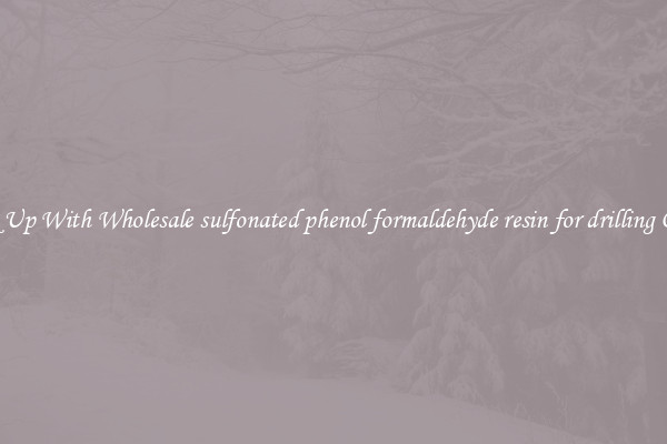 Stock Up With Wholesale sulfonated phenol formaldehyde resin for drilling Online