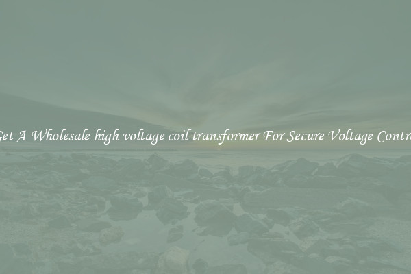 Get A Wholesale high voltage coil transformer For Secure Voltage Control