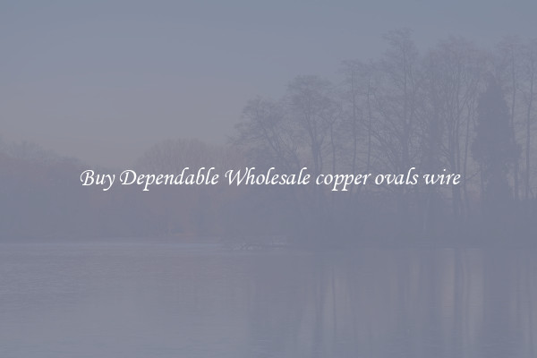 Buy Dependable Wholesale copper ovals wire
