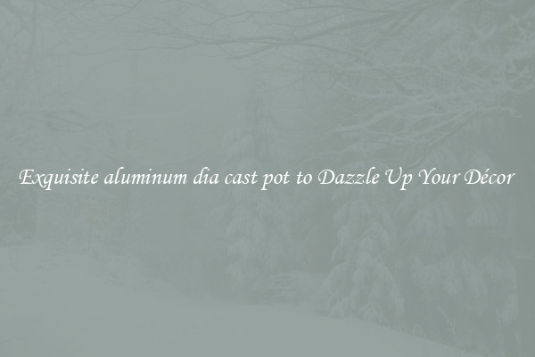Exquisite aluminum dia cast pot to Dazzle Up Your Décor 