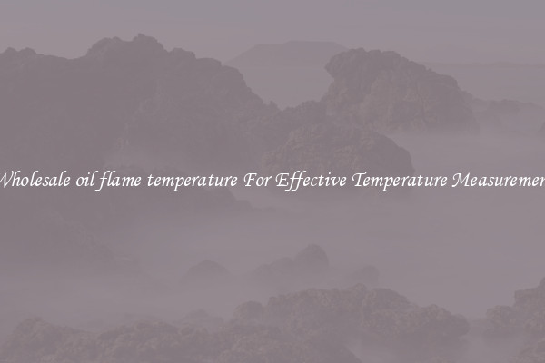 Wholesale oil flame temperature For Effective Temperature Measurement