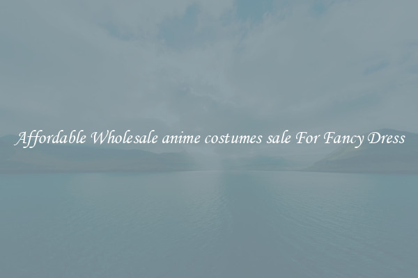 Affordable Wholesale anime costumes sale For Fancy Dress